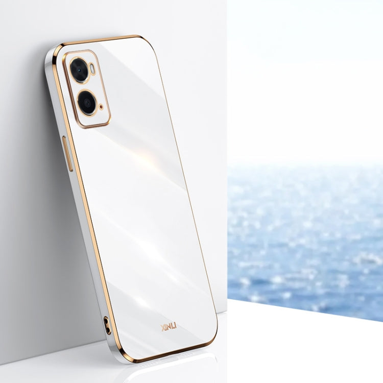 XINLI Straight Edge 6D Electroplate TPU Phone Case, For OPPO A17k, For OPPO A36, For OPPO A58 5G