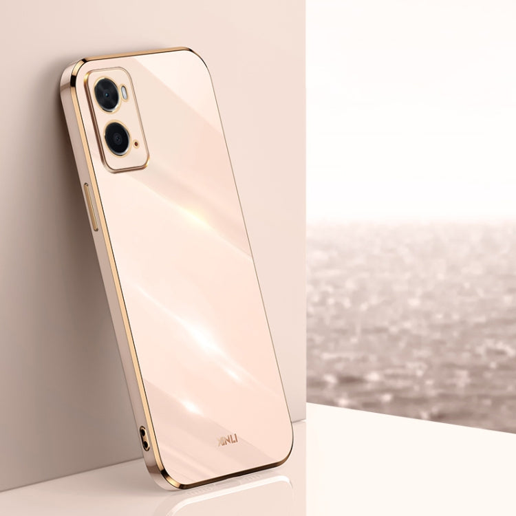 XINLI Straight Edge 6D Electroplate TPU Phone Case, For OPPO A17k, For OPPO A36, For OPPO A58 5G