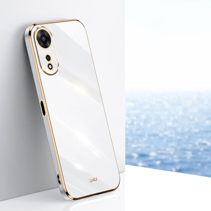XINLI Straight Edge 6D Electroplate TPU Phone Case, For OPPO A17k, For OPPO A36, For OPPO A58 5G