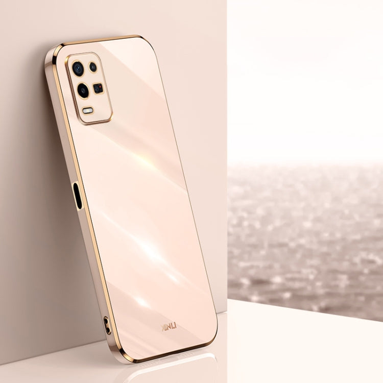 XINLI Straight Edge 6D Electroplate TPU Phone Case, For OPPO K9x, For OPPO K10, For OPPO K10 Pro