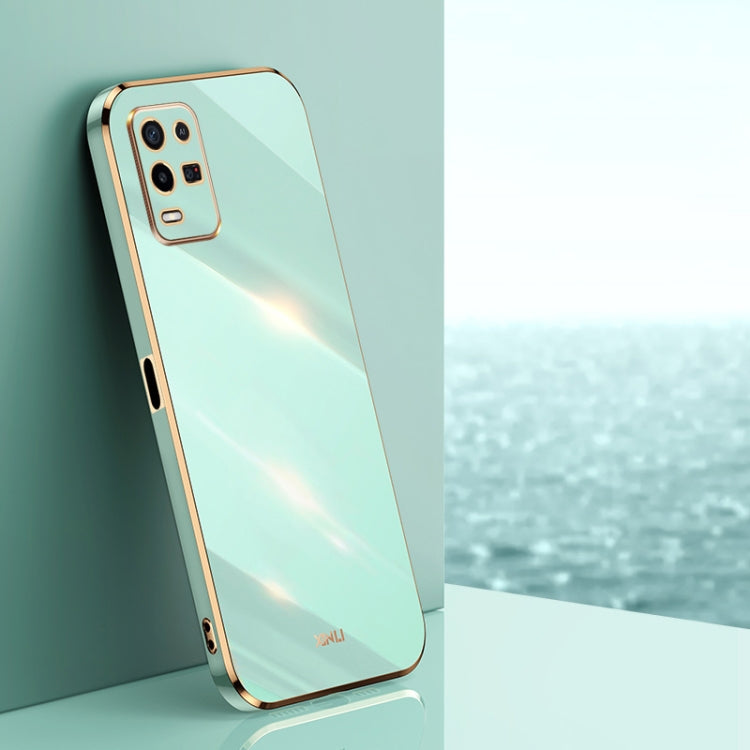 XINLI Straight Edge 6D Electroplate TPU Phone Case, For OPPO K9x, For OPPO K10, For OPPO K10 Pro