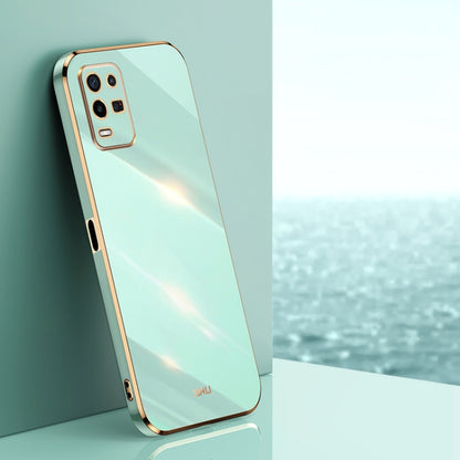 XINLI Straight Edge 6D Electroplate TPU Phone Case, For OPPO K9x, For OPPO K10, For OPPO K10 Pro