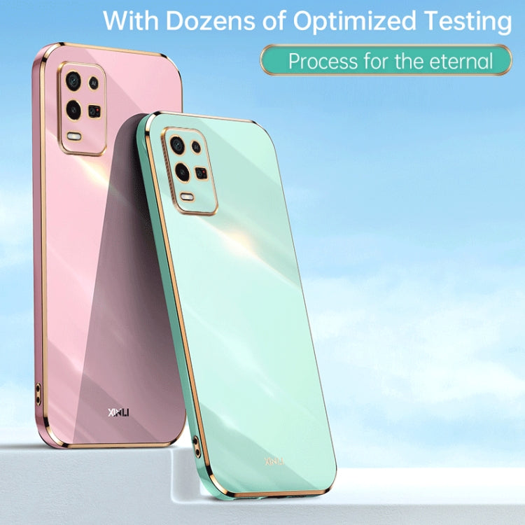 XINLI Straight Edge 6D Electroplate TPU Phone Case, For OPPO K9x, For OPPO K10, For OPPO K10 Pro