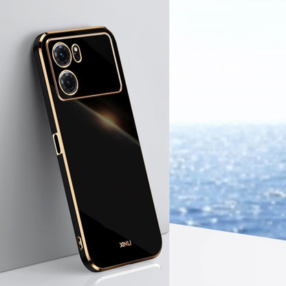 XINLI Straight Edge 6D Electroplate TPU Phone Case, For OPPO K9x, For OPPO K10, For OPPO K10 Pro