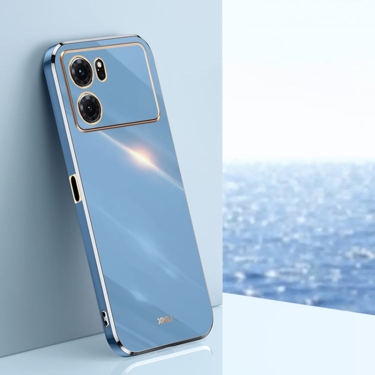 XINLI Straight Edge 6D Electroplate TPU Phone Case, For OPPO K9x, For OPPO K10, For OPPO K10 Pro