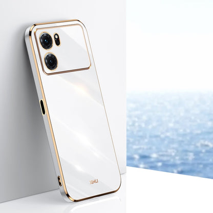 XINLI Straight Edge 6D Electroplate TPU Phone Case, For OPPO K9x, For OPPO K10, For OPPO K10 Pro