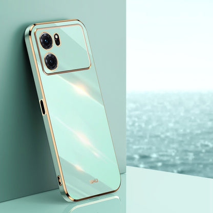 XINLI Straight Edge 6D Electroplate TPU Phone Case, For OPPO K9x, For OPPO K10, For OPPO K10 Pro