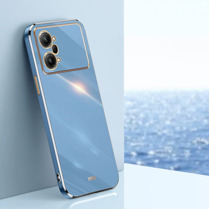 XINLI Straight Edge 6D Electroplate TPU Phone Case, For OPPO K9x, For OPPO K10, For OPPO K10 Pro