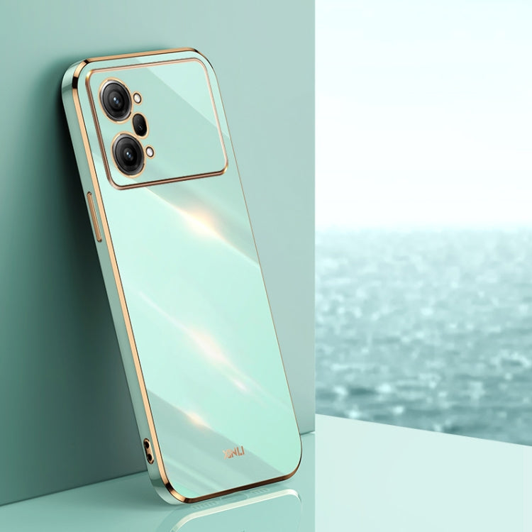 XINLI Straight Edge 6D Electroplate TPU Phone Case, For OPPO K9x, For OPPO K10, For OPPO K10 Pro