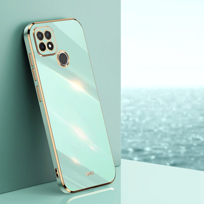 XINLI Straight Edge 6D Electroplate TPU Phone Case, For Realme C21Y, For Realme C31, For Realme C33 4G