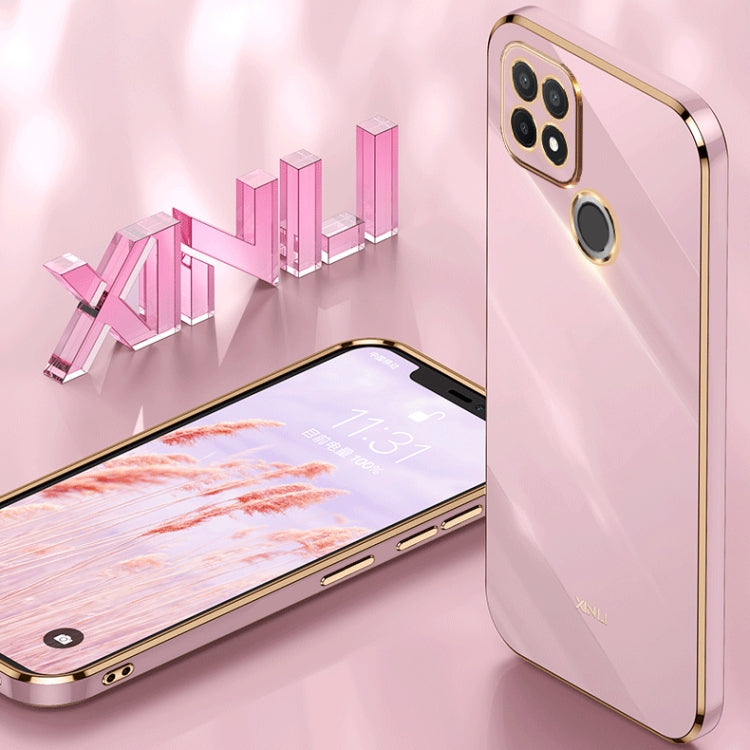 XINLI Straight Edge 6D Electroplate TPU Phone Case, For Realme C21Y, For Realme C31, For Realme C33 4G