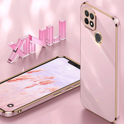 XINLI Straight Edge 6D Electroplate TPU Phone Case, For Realme C21Y, For Realme C31, For Realme C33 4G