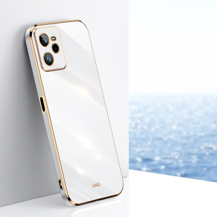 XINLI Straight Edge 6D Electroplate TPU Phone Case, For Realme C35, For Realme GT2 Pro, For Realme GT Neo 3