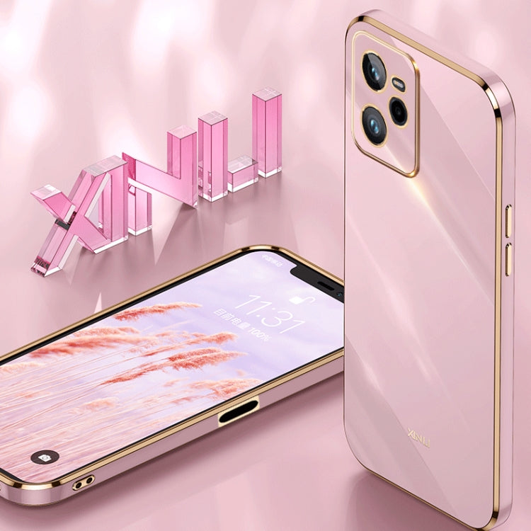 XINLI Straight Edge 6D Electroplate TPU Phone Case, For Realme C35, For Realme GT2 Pro, For Realme GT Neo 3