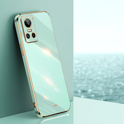 XINLI Straight Edge 6D Electroplate TPU Phone Case, For Realme C35, For Realme GT2 Pro, For Realme GT Neo 3