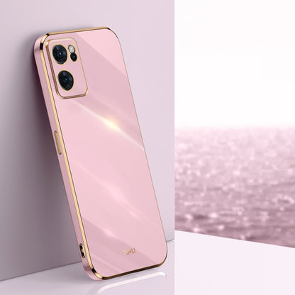 XINLI Straight Edge 6D Electroplate TPU Phone Case, For OPPO Reno7 4G Global, For OPPO Reno7 SE, For OPPO Reno7 Global