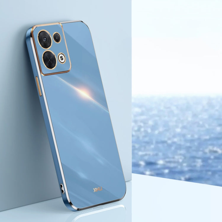 XINLI Straight Edge 6D Electroplate TPU Phone Case, For OPPO Reno8, For OPPO Reno8 Pro, For OPPO Reno8 Pro+
