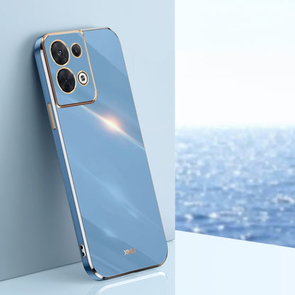 XINLI Straight Edge 6D Electroplate TPU Phone Case, For OPPO Reno8, For OPPO Reno8 Pro, For OPPO Reno8 Pro+