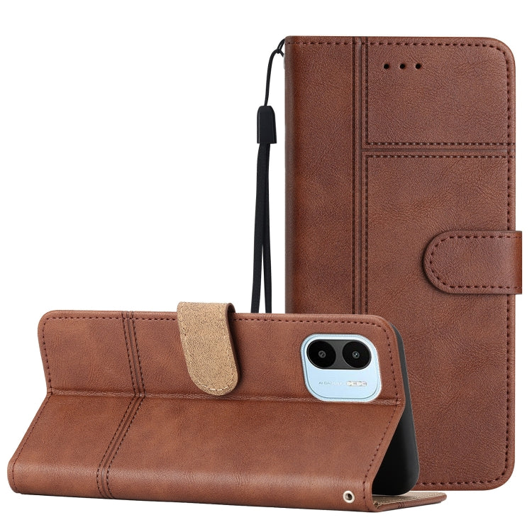 Business Style Cowhide Texture Leather Phone Case, For Xiaomi Redmi 10A, For Xiaomi Redmi 10C, For Xiaomi Redmi A1, For Samsung Galaxy S23 5G