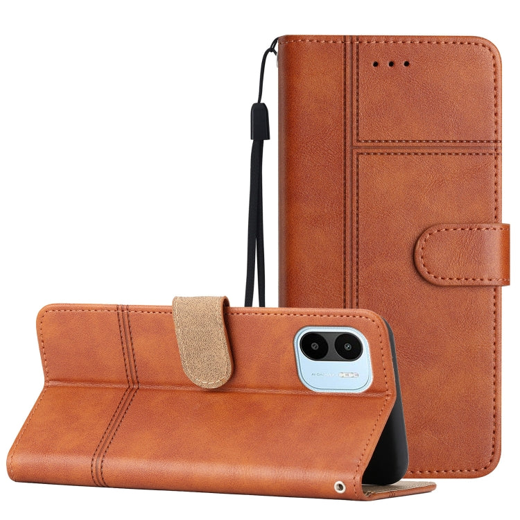 Business Style Cowhide Texture Leather Phone Case, For Xiaomi Redmi 10A, For Xiaomi Redmi 10C, For Xiaomi Redmi A1, For Samsung Galaxy S23 5G