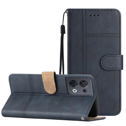 Business Style Cowhide Texture Leather Phone Case, For OPPO Reno8 5G, For OPPO Reno8 Lite, For OPPO Reno8 Pro 5G, For OPPO Find X5
