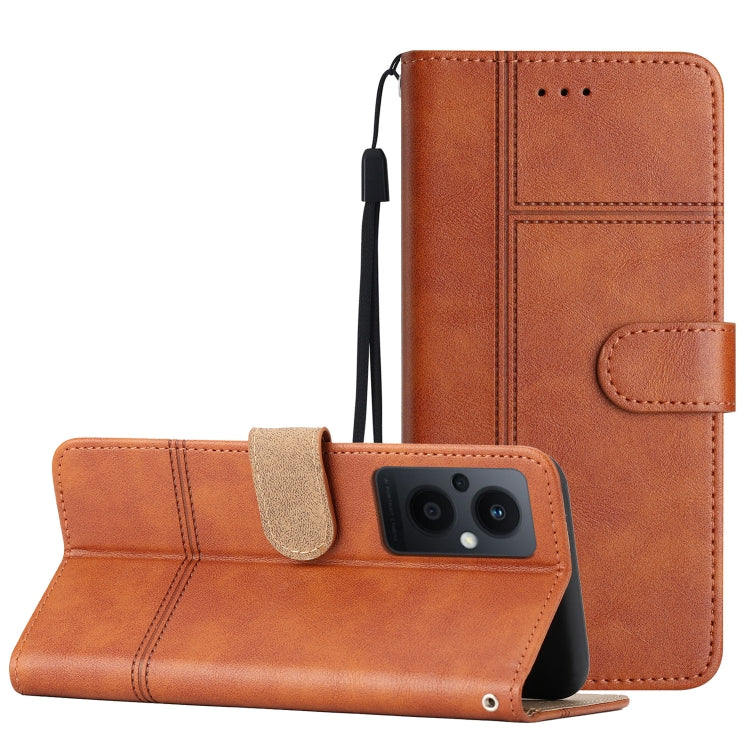 Business Style Cowhide Texture Leather Phone Case, For OPPO Reno8 5G, For OPPO Reno8 Lite, For OPPO Reno8 Pro 5G, For OPPO Find X5