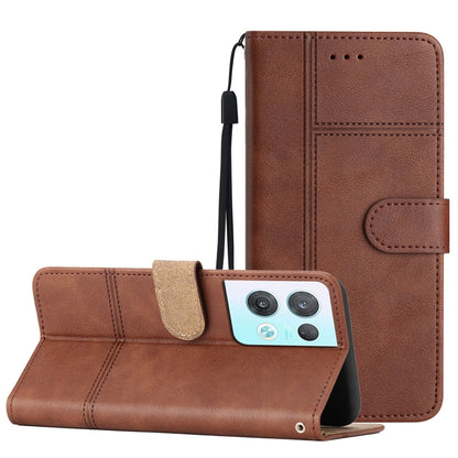 Business Style Cowhide Texture Leather Phone Case, For OPPO Reno8 5G, For OPPO Reno8 Lite, For OPPO Reno8 Pro 5G, For OPPO Find X5