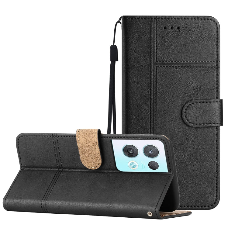 Business Style Cowhide Texture Leather Phone Case, For OPPO Reno8 5G, For OPPO Reno8 Lite, For OPPO Reno8 Pro 5G, For OPPO Find X5