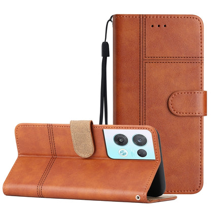 Business Style Cowhide Texture Leather Phone Case, For OPPO Reno8 5G, For OPPO Reno8 Lite, For OPPO Reno8 Pro 5G, For OPPO Find X5
