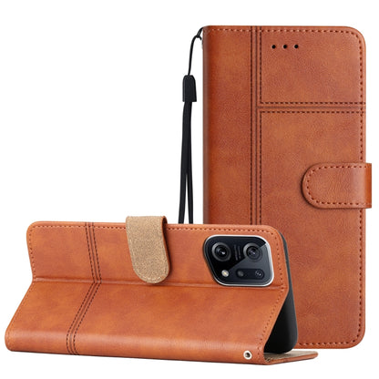 Business Style Cowhide Texture Leather Phone Case, For OPPO Reno8 5G, For OPPO Reno8 Lite, For OPPO Reno8 Pro 5G, For OPPO Find X5