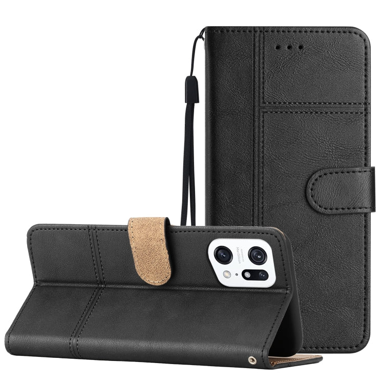 Business Style Cowhide Texture Leather Phone Case, For OPPO Find X5 Lite, For OPPO Find X5 Pro, For OPPO A96, For OPPO A94 5G