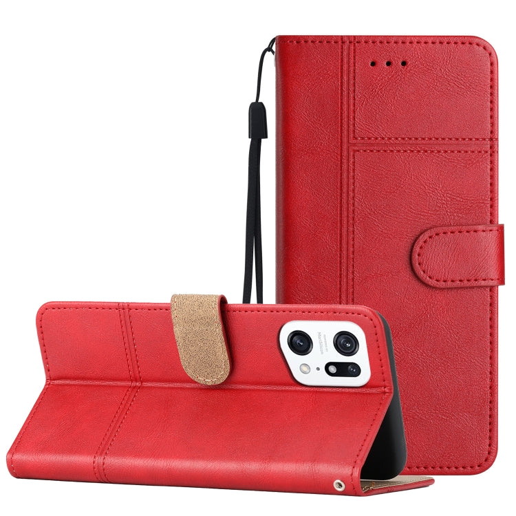 Business Style Cowhide Texture Leather Phone Case, For OPPO Find X5 Lite, For OPPO Find X5 Pro, For OPPO A96, For OPPO A94 5G