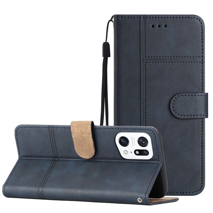 Business Style Cowhide Texture Leather Phone Case, For OPPO Find X5 Lite, For OPPO Find X5 Pro, For OPPO A96, For OPPO A94 5G