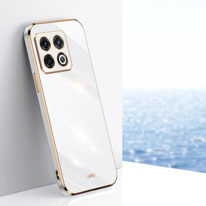 XINLI Straight Edge 6D Electroplate TPU Phone Case, For OnePlus 10 Pro, For OnePlus Ace, For OnePlus Ace Racing