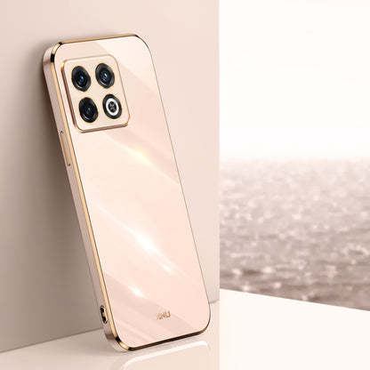XINLI Straight Edge 6D Electroplate TPU Phone Case, For OnePlus 10 Pro, For OnePlus Ace, For OnePlus Ace Racing