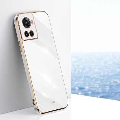 XINLI Straight Edge 6D Electroplate TPU Phone Case, For OnePlus 10 Pro, For OnePlus Ace, For OnePlus Ace Racing