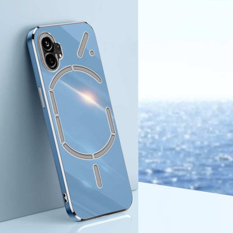 XINLI Straight Edge 6D Electroplate TPU Phone Case, For OnePlus Ace Pro, For Nothing Phone 1