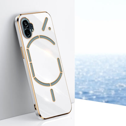 XINLI Straight Edge 6D Electroplate TPU Phone Case, For OnePlus Ace Pro, For Nothing Phone 1