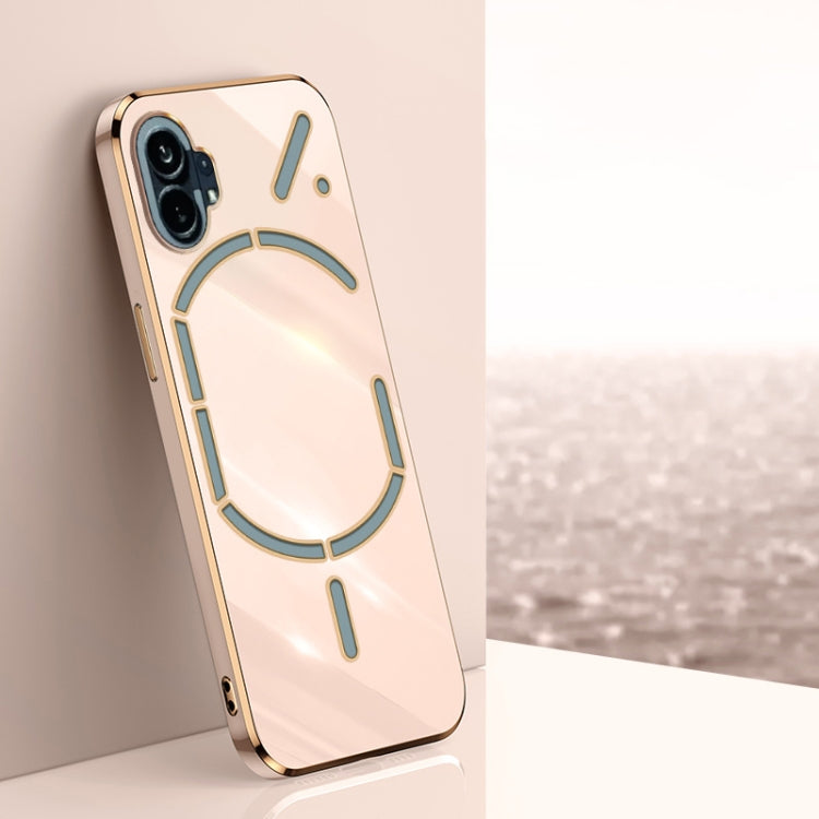 XINLI Straight Edge 6D Electroplate TPU Phone Case, For OnePlus Ace Pro, For Nothing Phone 1