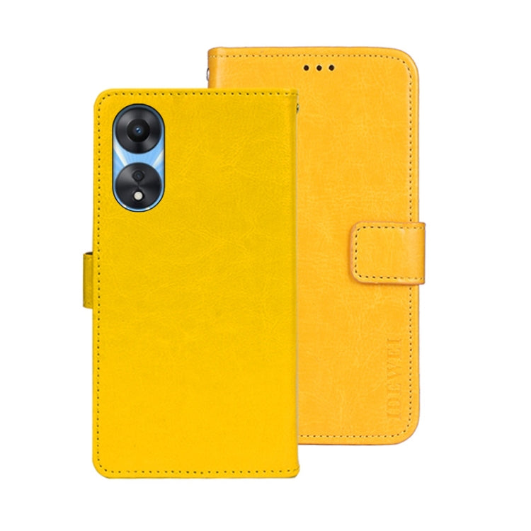 idewei Crazy Horse Texture Leather Phone Case, For Infinix Zero Ultra 5G, For OPPO A58 5G, For OPPO A77s
