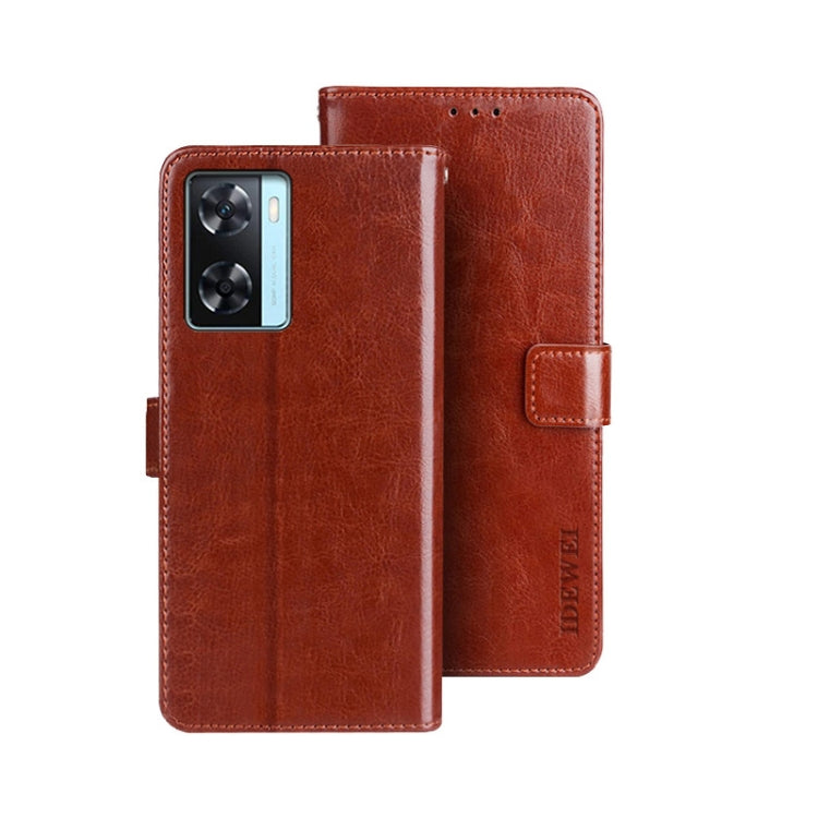 idewei Crazy Horse Texture Leather Phone Case, For Infinix Zero Ultra 5G, For OPPO A58 5G, For OPPO A77s