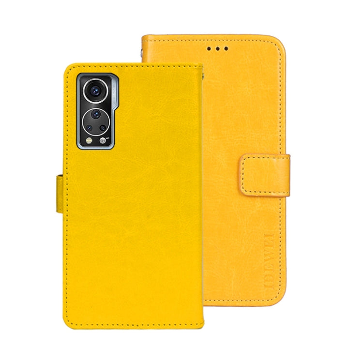 idewei Crazy Horse Texture Leather Phone Case, For ZTE Axon 30S, For ZTE Blade A72 4G, For Honor X40 GT