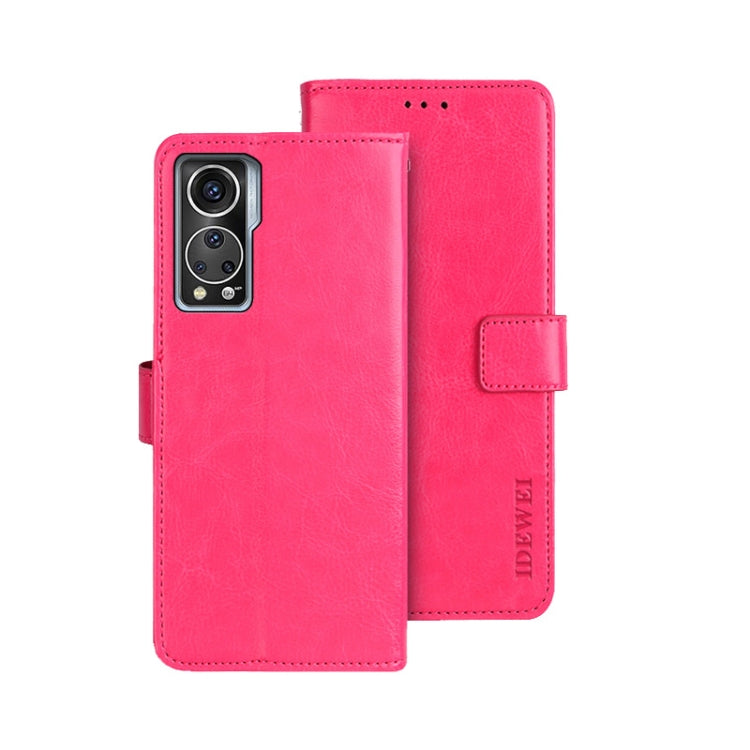 idewei Crazy Horse Texture Leather Phone Case, For ZTE Axon 30S, For ZTE Blade A72 4G, For Honor X40 GT