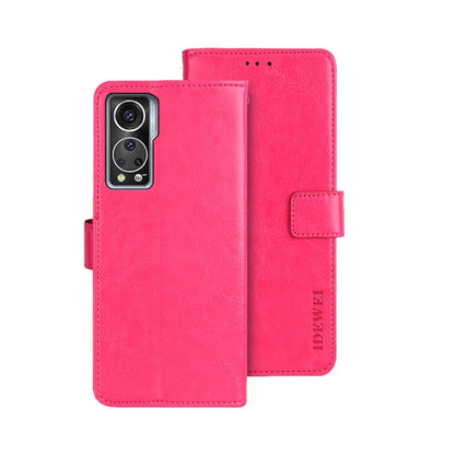 idewei Crazy Horse Texture Leather Phone Case, For ZTE Axon 30S, For ZTE Blade A72 4G, For Honor X40 GT
