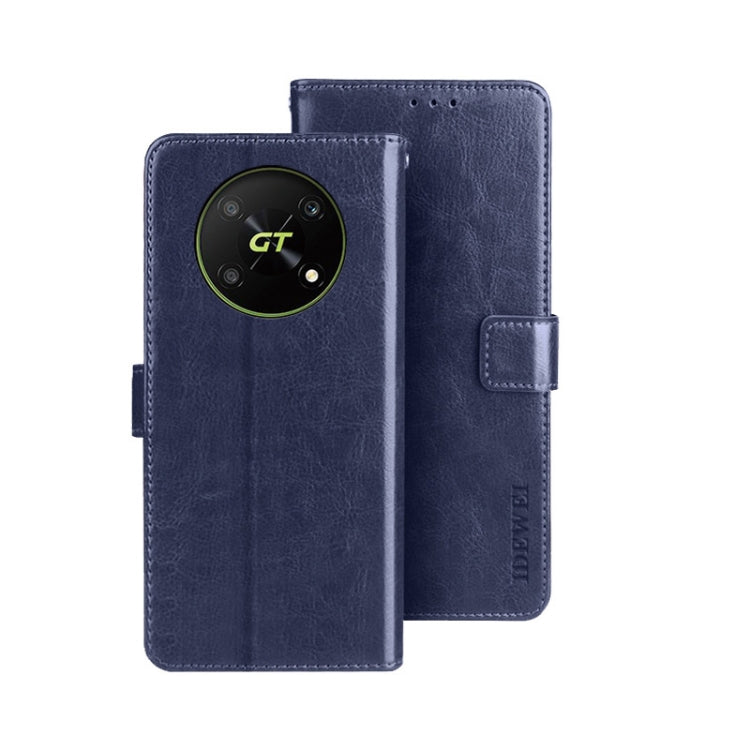 idewei Crazy Horse Texture Leather Phone Case, For ZTE Axon 30S, For ZTE Blade A72 4G, For Honor X40 GT
