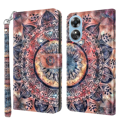 3D Painted Leather Phone Case, For OPPO A17, For Samsung Galaxy A54 5G