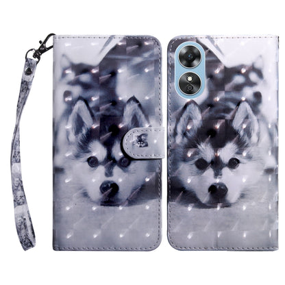 3D Painted Leather Phone Case, For OPPO A17, For Samsung Galaxy A54 5G