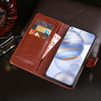 idewei Crazy Horse Texture Horizontal Flip Leather Case with Holder & Card Slots & Wallet, For Huawei Honor 30