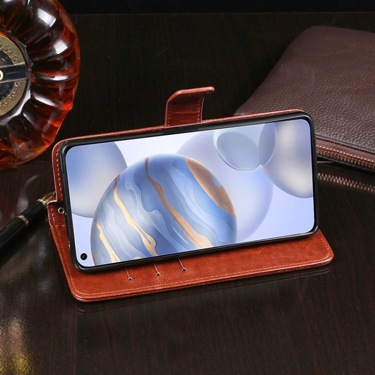 idewei Crazy Horse Texture Horizontal Flip Leather Case with Holder & Card Slots & Wallet, For Huawei Honor 30