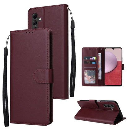 Multifunctional 3 Card Slots Leather Phone Case, For Samsung Galaxy A14 5G, For Xiaomi Redmi Note 12 China, For Xiaomi Redmi Note 12 Pro 5G China